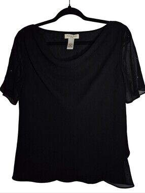 Amanda Smith Short Sleeved Cowl Neck Top